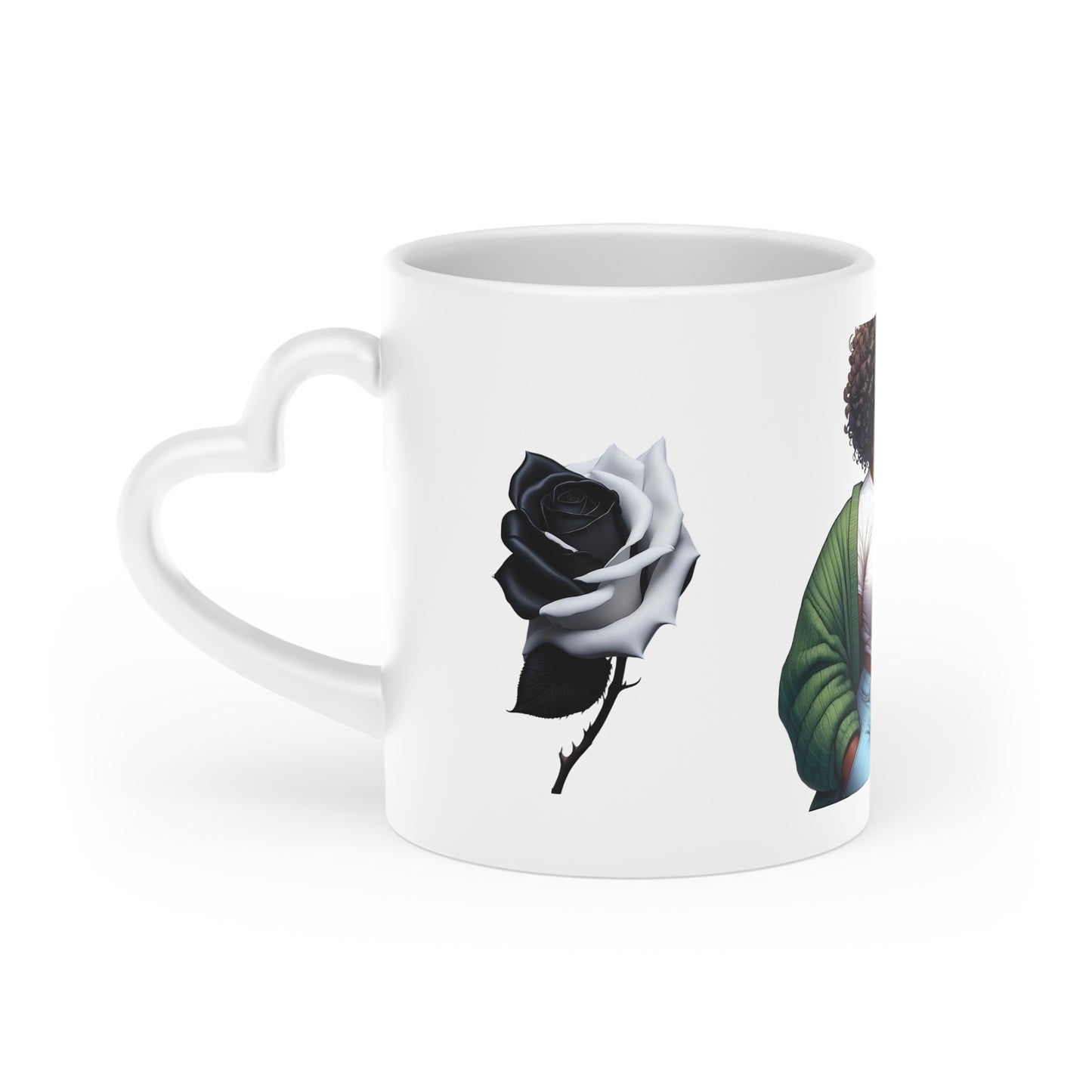 Chic Heart-Shaped Mug for Coffee Lovers - Ideal for Gifts & Special Occasions