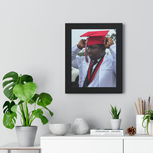 Graduation Celebration Vertical Poster - Framed Inspirational Wall Art