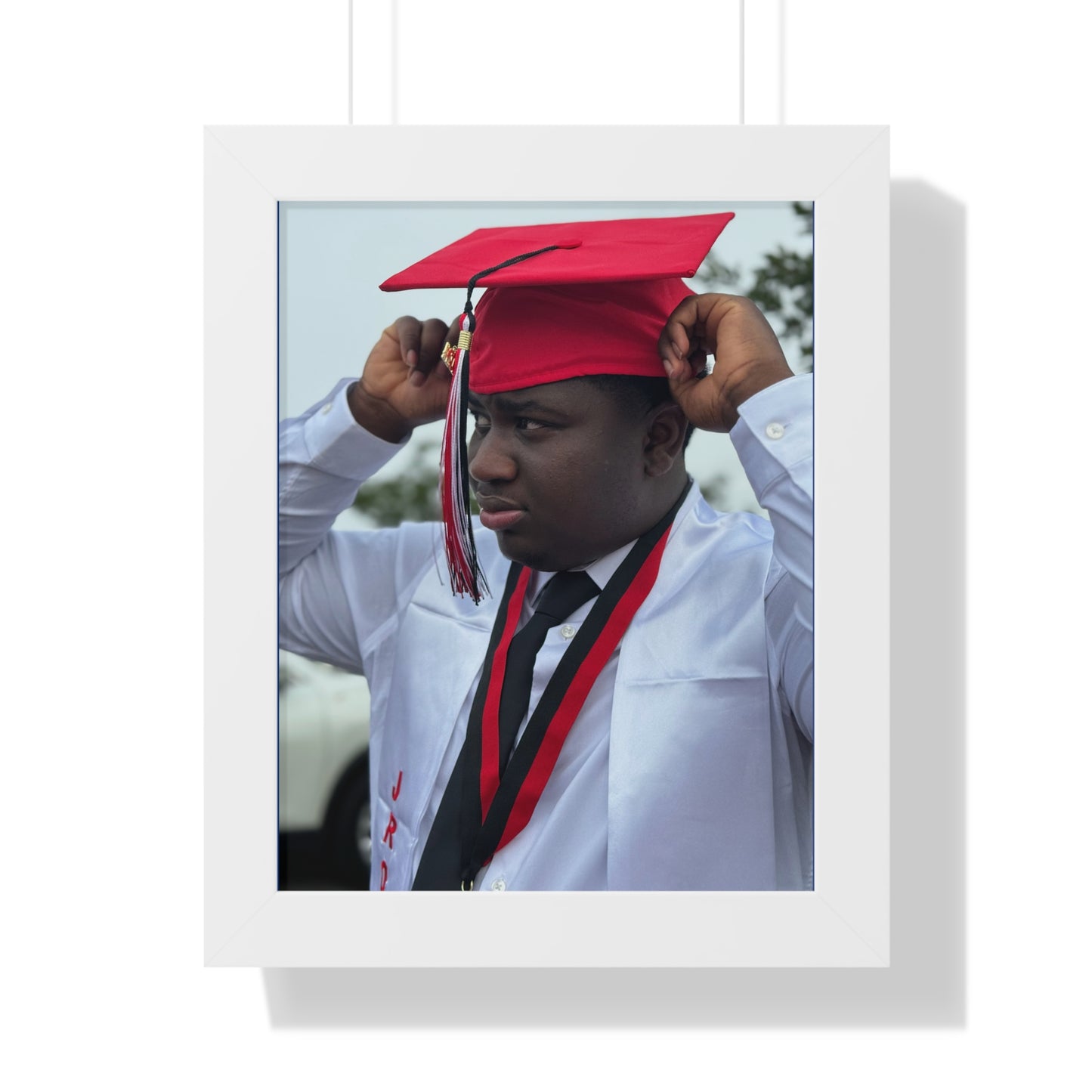 Graduation Celebration Vertical Poster - Framed Inspirational Wall Art