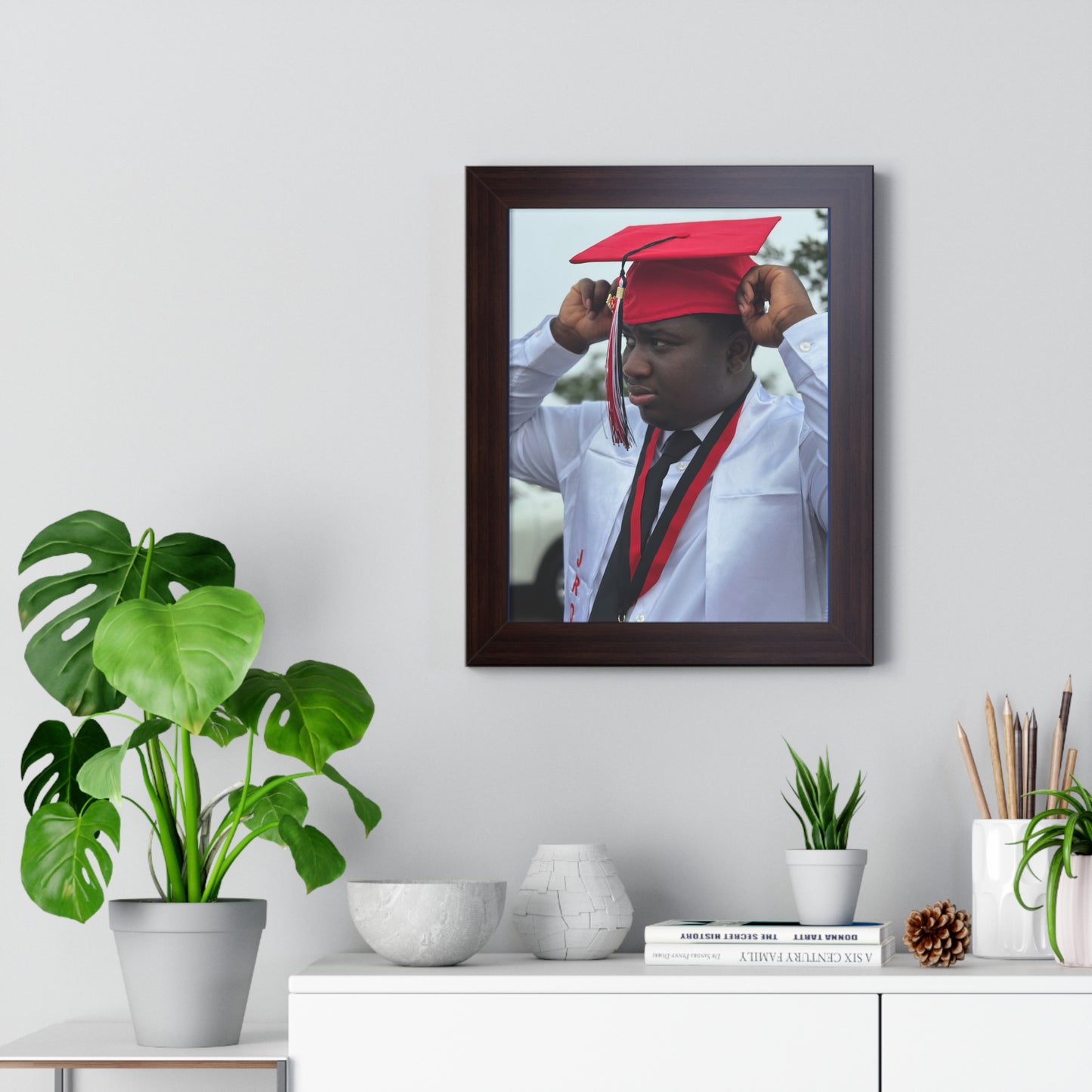 Graduation Celebration Vertical Poster - Framed Inspirational Wall Art